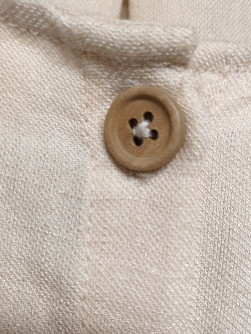 MNG Mango Puff Sleeve Button Front Maxi Dress Cream Size 8 - Picture 8 of 11